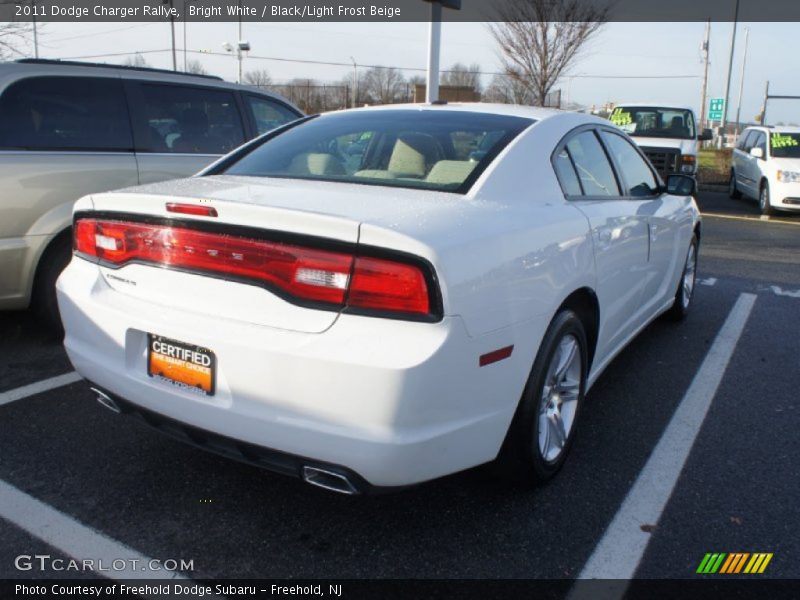 Bright White / Black/Light Frost Beige 2011 Dodge Charger Rallye