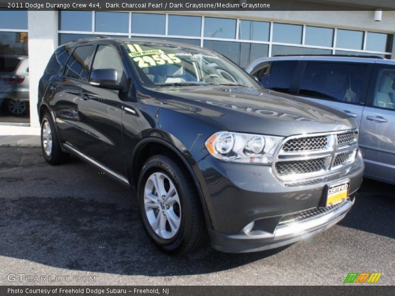 Dark Charcoal Pearl / Dark Graystone/Medium Graystone 2011 Dodge Durango Crew 4x4