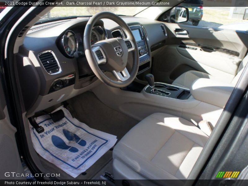 Dark Charcoal Pearl / Dark Graystone/Medium Graystone 2011 Dodge Durango Crew 4x4