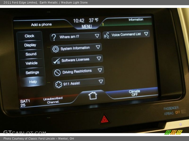 Earth Metallic / Medium Light Stone 2011 Ford Edge Limited