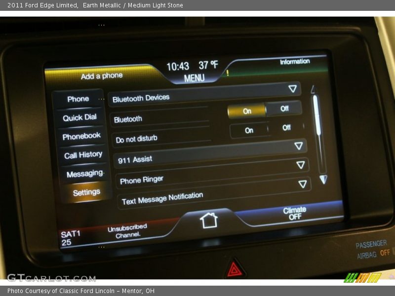 Earth Metallic / Medium Light Stone 2011 Ford Edge Limited