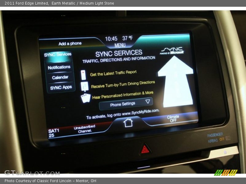 Earth Metallic / Medium Light Stone 2011 Ford Edge Limited