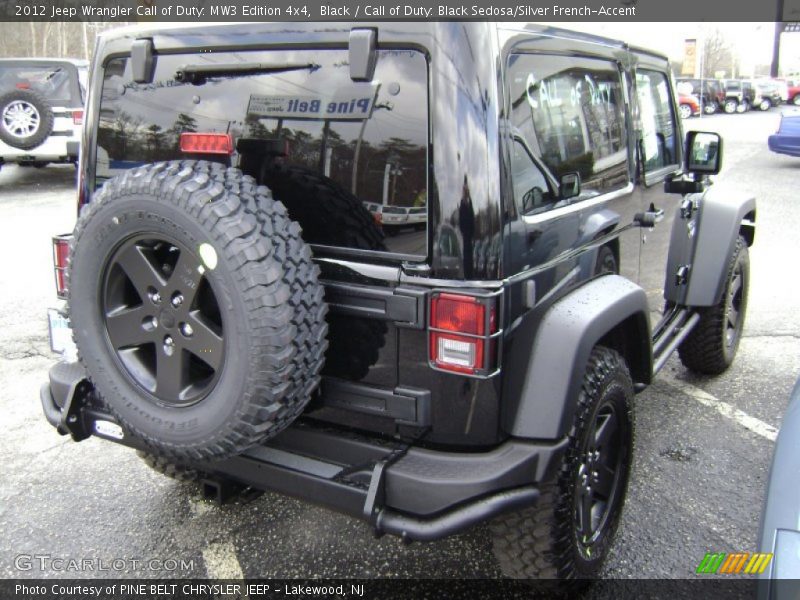 Black / Call of Duty: Black Sedosa/Silver French-Accent 2012 Jeep Wrangler Call of Duty: MW3 Edition 4x4