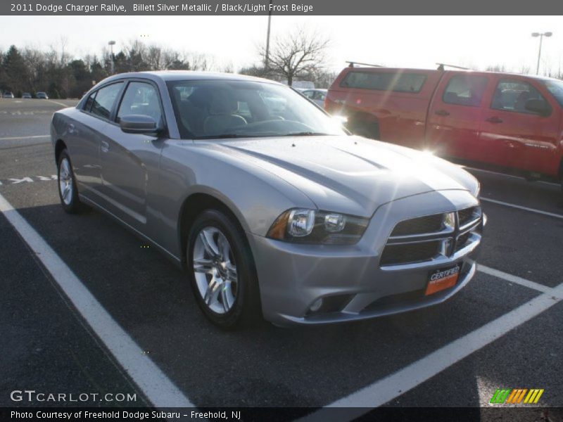 Billett Silver Metallic / Black/Light Frost Beige 2011 Dodge Charger Rallye