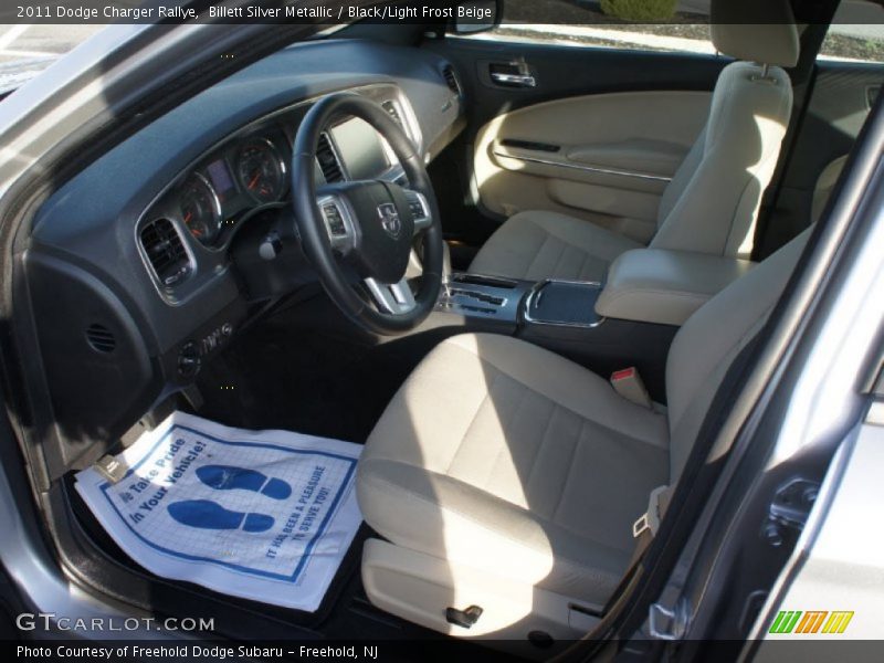 Billett Silver Metallic / Black/Light Frost Beige 2011 Dodge Charger Rallye