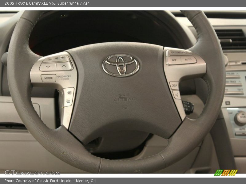 Super White / Ash 2009 Toyota Camry XLE V6