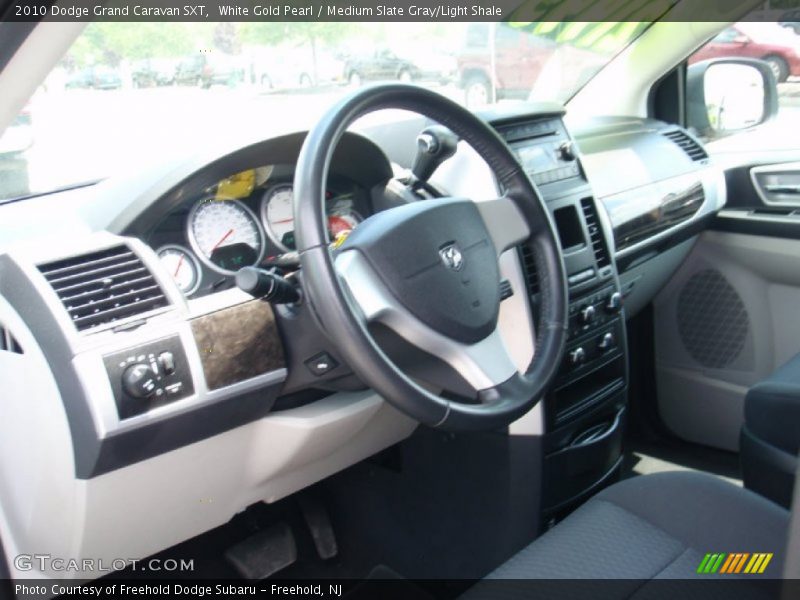 White Gold Pearl / Medium Slate Gray/Light Shale 2010 Dodge Grand Caravan SXT