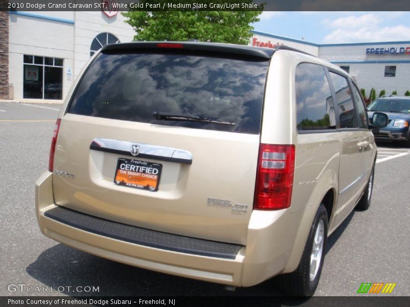 White Gold Pearl / Medium Slate Gray/Light Shale 2010 Dodge Grand Caravan SXT