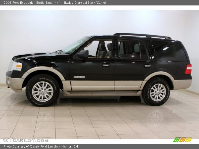 Black / Charcoal Black/Camel 2008 Ford Expedition Eddie Bauer 4x4