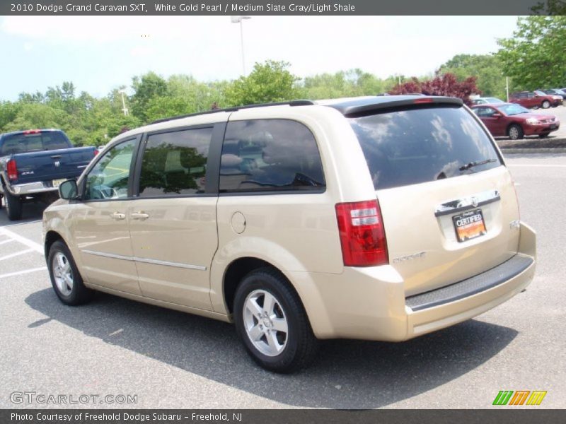 White Gold Pearl / Medium Slate Gray/Light Shale 2010 Dodge Grand Caravan SXT