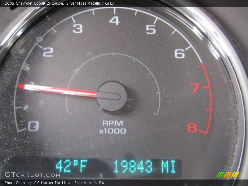 Silver Moss Metallic / Gray 2009 Chevrolet Cobalt LS Coupe