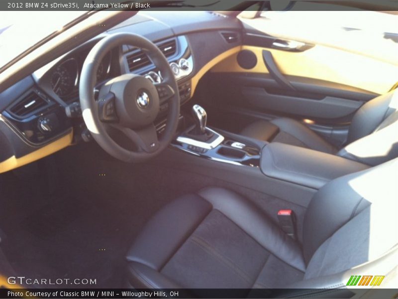Atacama Yellow / Black 2012 BMW Z4 sDrive35i