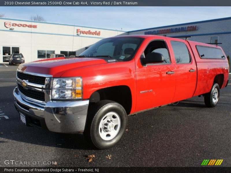 Victory Red / Dark Titanium 2010 Chevrolet Silverado 2500HD Crew Cab 4x4