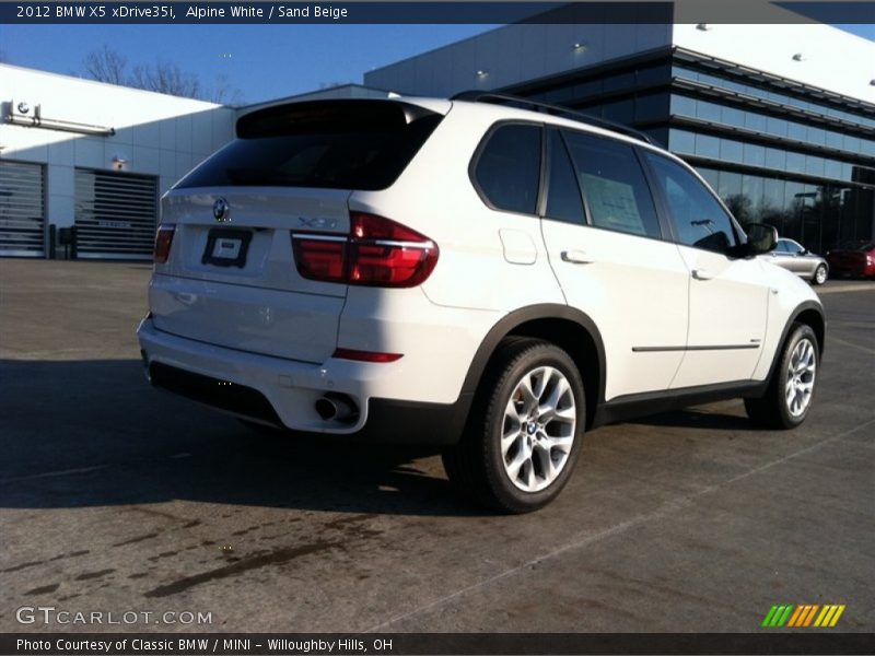 Alpine White / Sand Beige 2012 BMW X5 xDrive35i