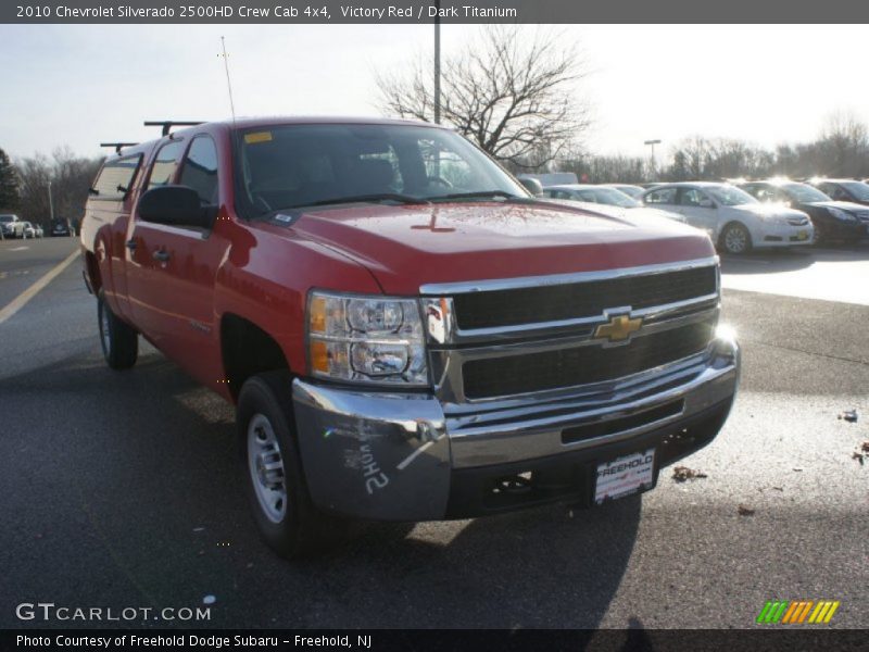 Victory Red / Dark Titanium 2010 Chevrolet Silverado 2500HD Crew Cab 4x4