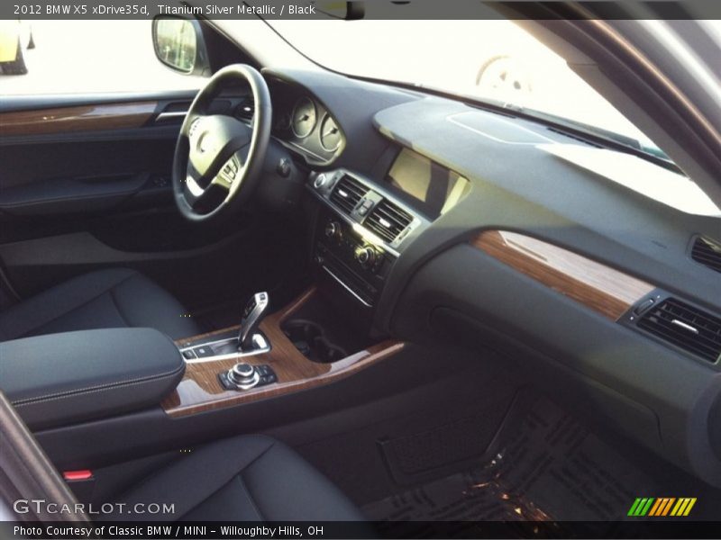 Titanium Silver Metallic / Black 2012 BMW X5 xDrive35d