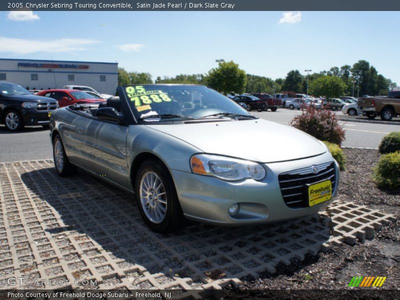 Satin Jade Pearl / Dark Slate Gray 2005 Chrysler Sebring Touring Convertible