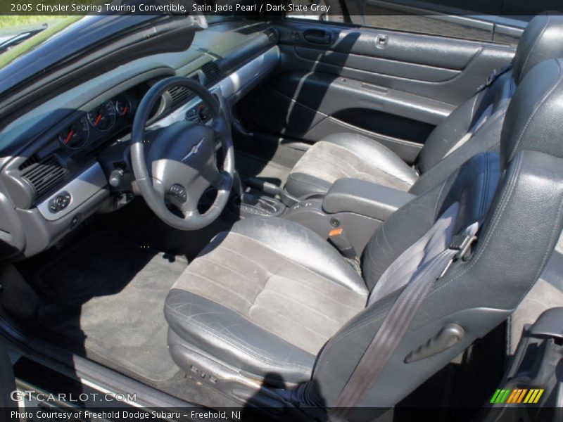 Satin Jade Pearl / Dark Slate Gray 2005 Chrysler Sebring Touring Convertible
