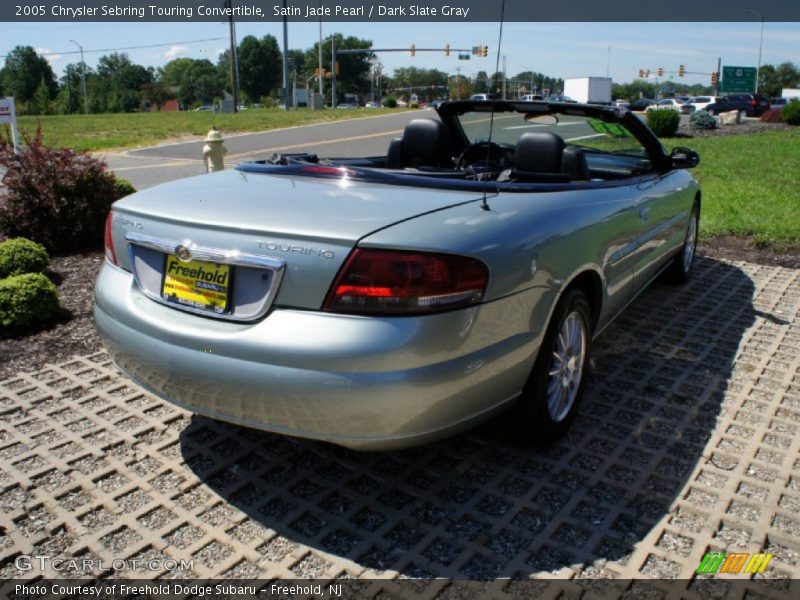 Satin Jade Pearl / Dark Slate Gray 2005 Chrysler Sebring Touring Convertible