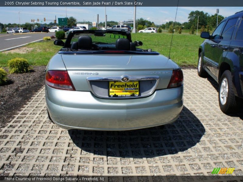 Satin Jade Pearl / Dark Slate Gray 2005 Chrysler Sebring Touring Convertible