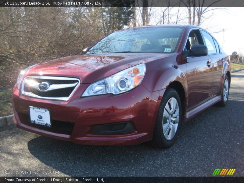 Ruby Red Pearl / Off-Black 2011 Subaru Legacy 2.5i