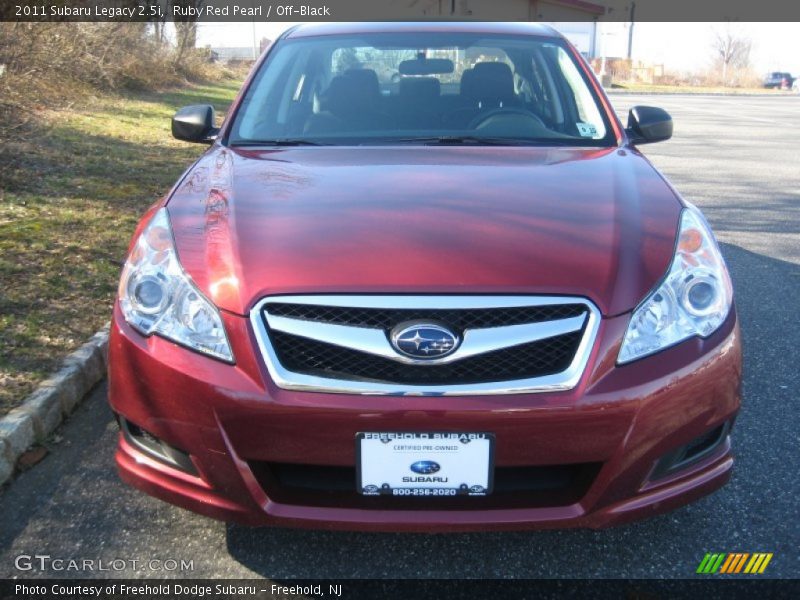 Ruby Red Pearl / Off-Black 2011 Subaru Legacy 2.5i