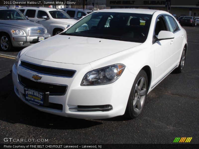 Summit White / Ebony 2011 Chevrolet Malibu LT