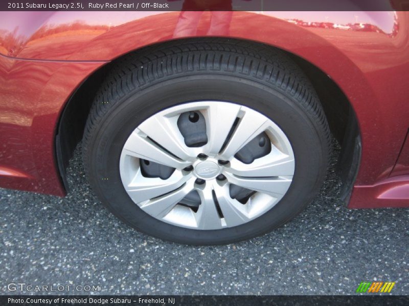 Ruby Red Pearl / Off-Black 2011 Subaru Legacy 2.5i