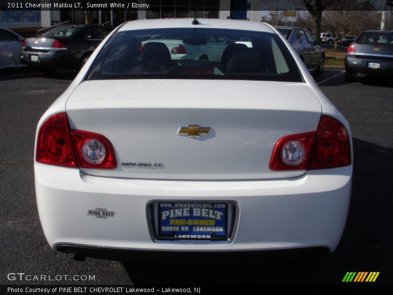Summit White / Ebony 2011 Chevrolet Malibu LT