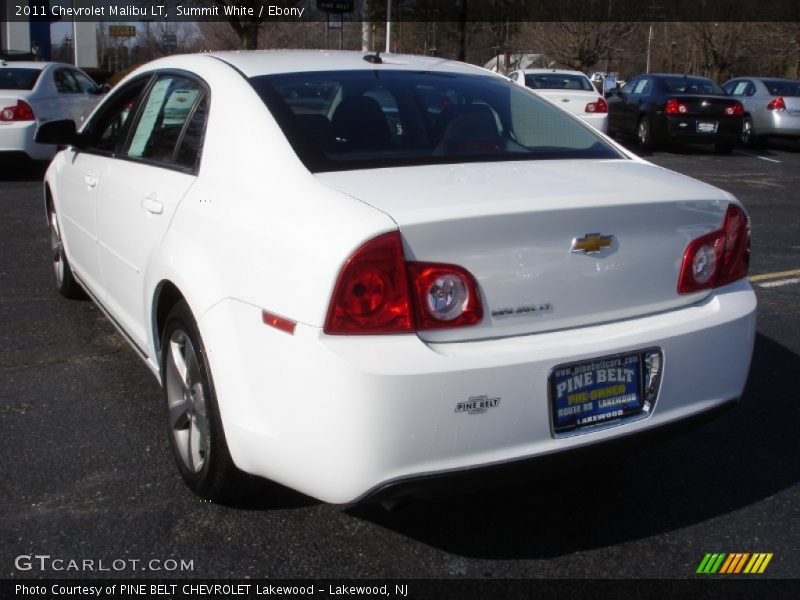Summit White / Ebony 2011 Chevrolet Malibu LT