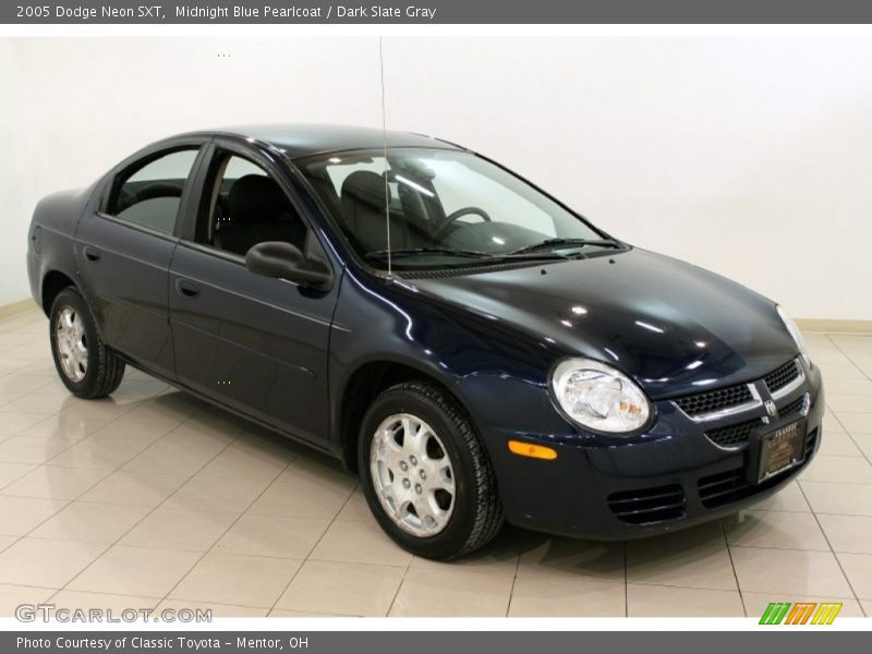 Midnight Blue Pearlcoat / Dark Slate Gray 2005 Dodge Neon SXT