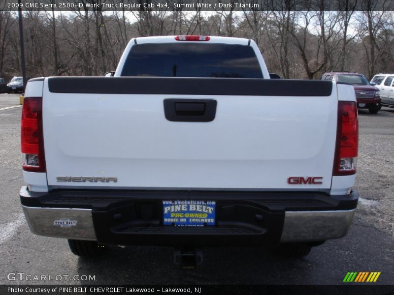 Summit White / Dark Titanium 2009 GMC Sierra 2500HD Work Truck Regular Cab 4x4