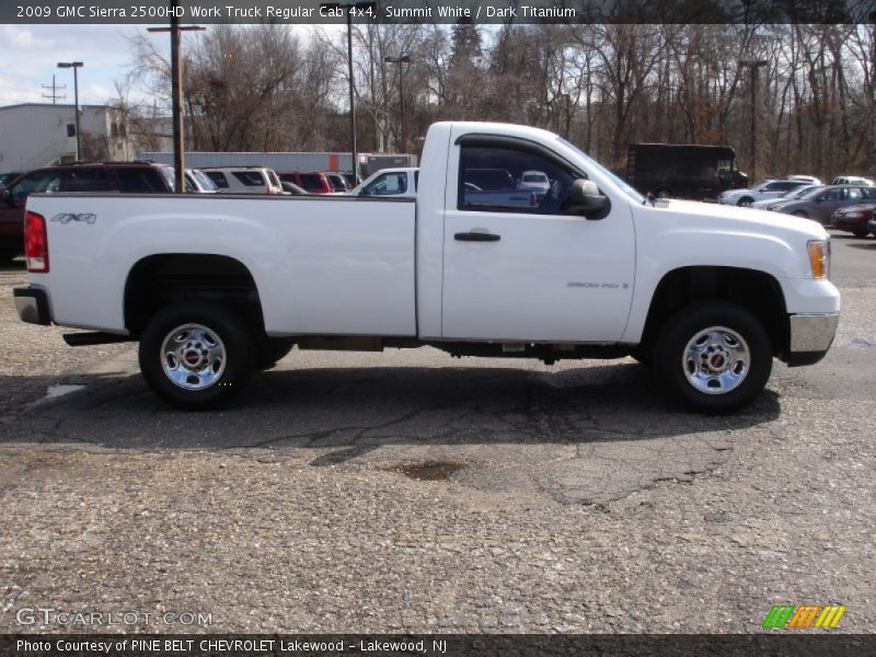 Summit White / Dark Titanium 2009 GMC Sierra 2500HD Work Truck Regular Cab 4x4