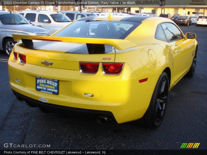 Rally Yellow / Jet Black 2012 Chevrolet Camaro SS Coupe Transformers Special Edition