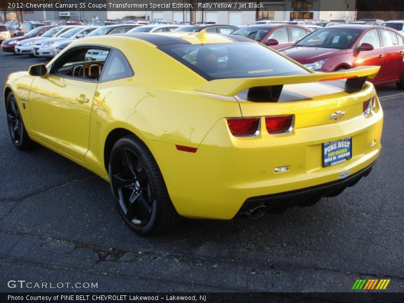 Rally Yellow / Jet Black 2012 Chevrolet Camaro SS Coupe Transformers Special Edition