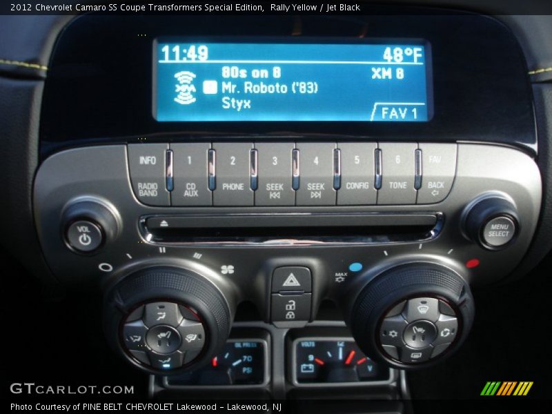 Audio System of 2012 Camaro SS Coupe Transformers Special Edition