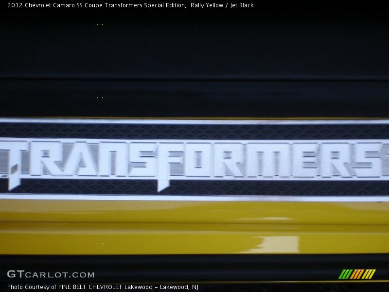 Rally Yellow / Jet Black 2012 Chevrolet Camaro SS Coupe Transformers Special Edition