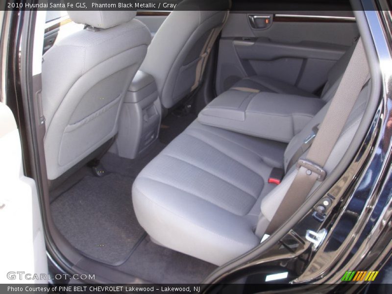 Phantom Black Metallic / Gray 2010 Hyundai Santa Fe GLS