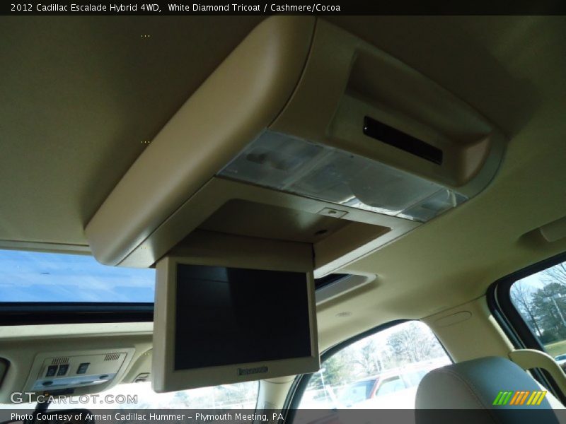 White Diamond Tricoat / Cashmere/Cocoa 2012 Cadillac Escalade Hybrid 4WD