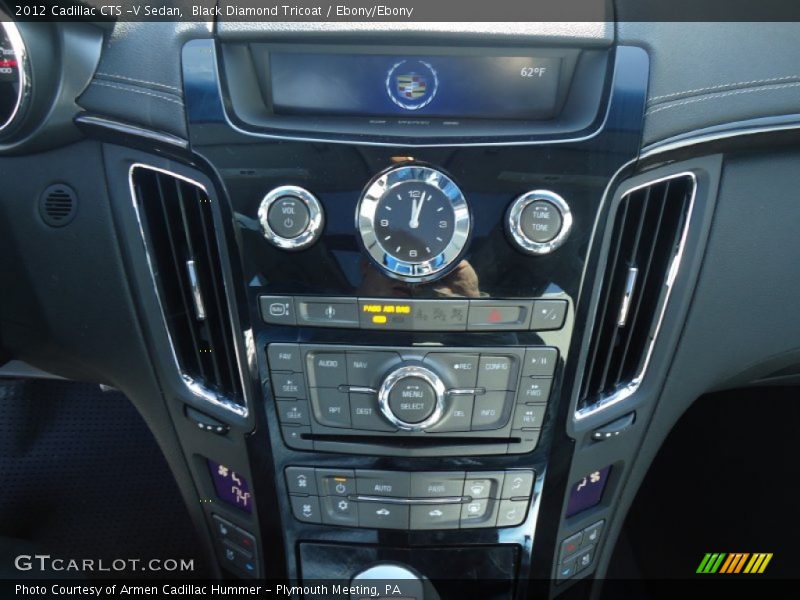 Black Diamond Tricoat / Ebony/Ebony 2012 Cadillac CTS -V Sedan