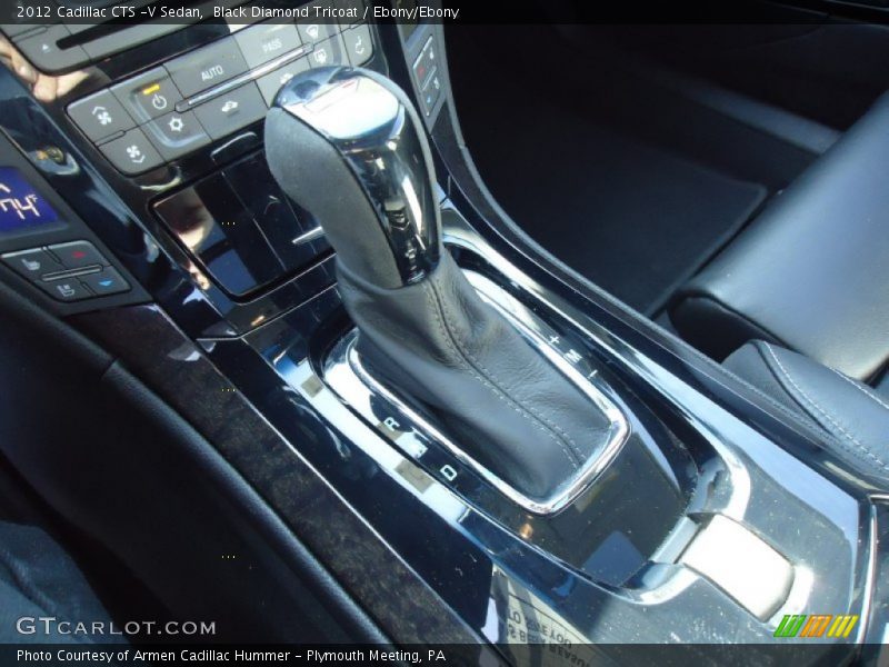 Black Diamond Tricoat / Ebony/Ebony 2012 Cadillac CTS -V Sedan