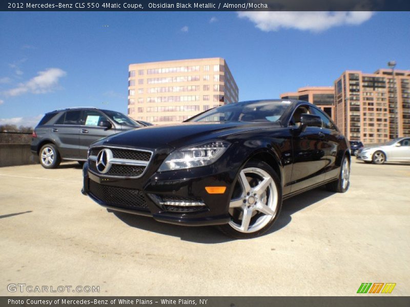 Obsidian Black Metallic / Almond/Mocha 2012 Mercedes-Benz CLS 550 4Matic Coupe