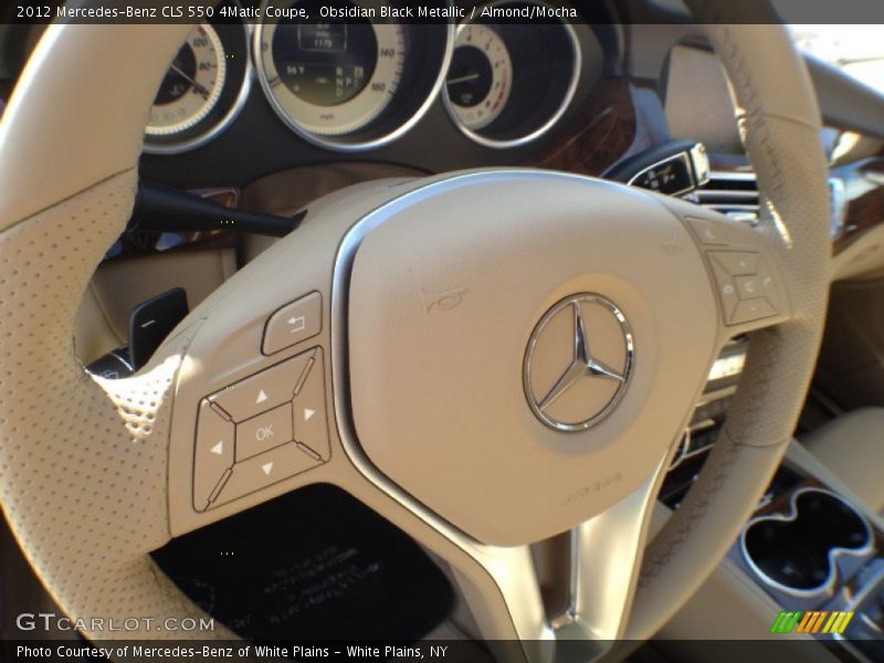 Obsidian Black Metallic / Almond/Mocha 2012 Mercedes-Benz CLS 550 4Matic Coupe