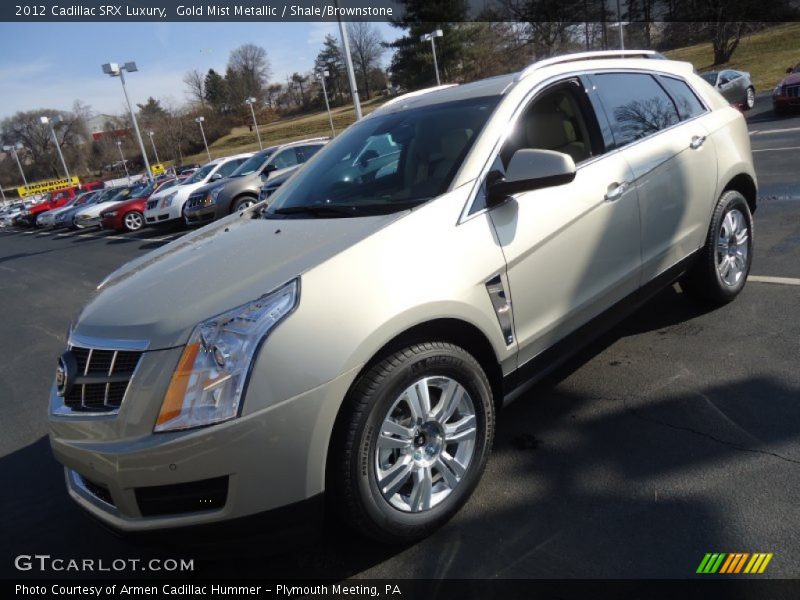 Gold Mist Metallic / Shale/Brownstone 2012 Cadillac SRX Luxury