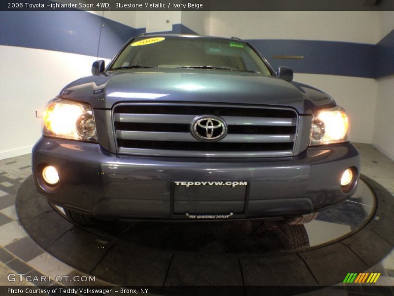 Bluestone Metallic / Ivory Beige 2006 Toyota Highlander Sport 4WD