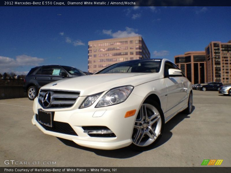 Diamond White Metallic / Almond/Mocha 2012 Mercedes-Benz E 550 Coupe