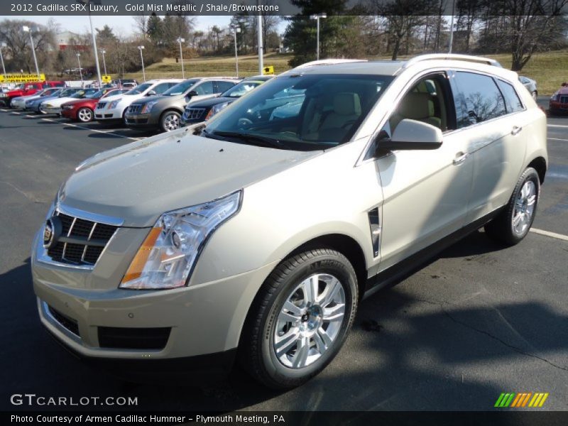 Gold Mist Metallic / Shale/Brownstone 2012 Cadillac SRX Luxury