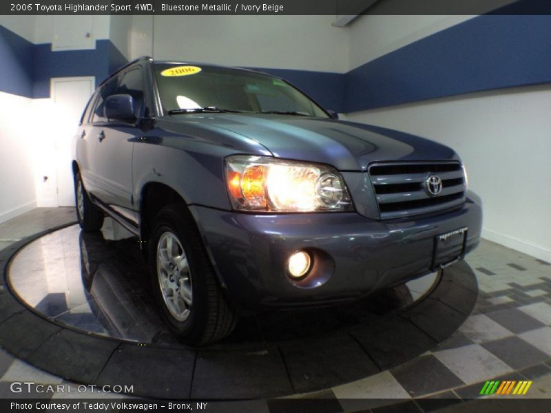 Bluestone Metallic / Ivory Beige 2006 Toyota Highlander Sport 4WD