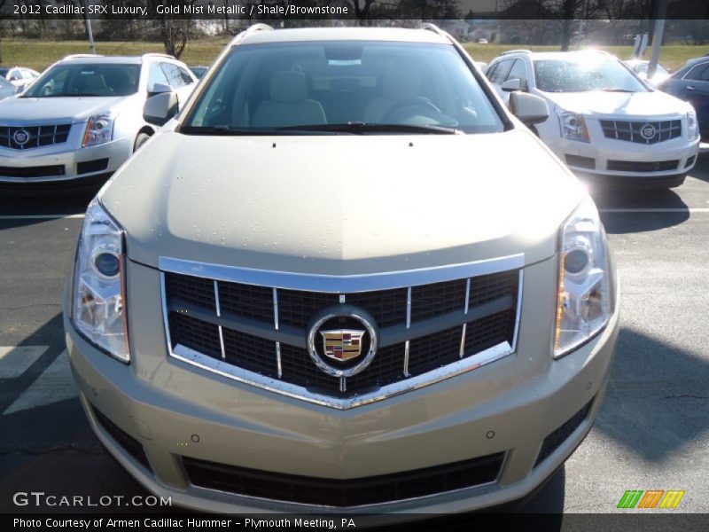 Gold Mist Metallic / Shale/Brownstone 2012 Cadillac SRX Luxury