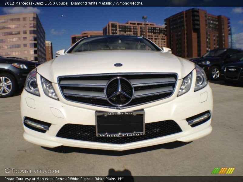 Diamond White Metallic / Almond/Mocha 2012 Mercedes-Benz E 550 Coupe